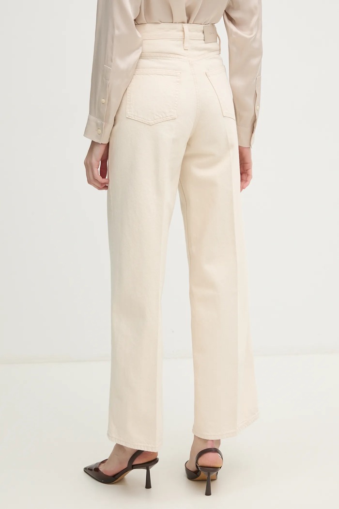 Odzież Calvin Klein jeansy K20K208018 beżowy