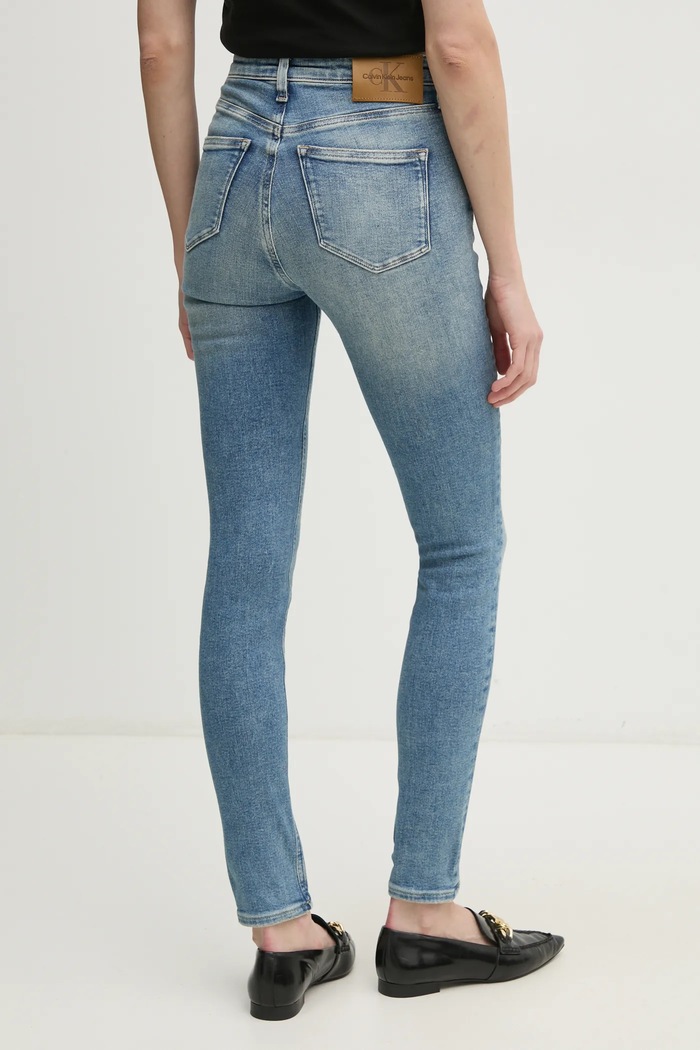 Odzież Calvin Klein Jeans jeansy J20J224495 niebieski