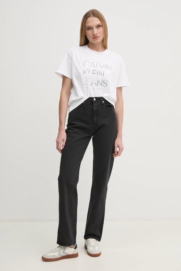 Džíny Calvin Klein Jeans J20J224505 černá SS25
