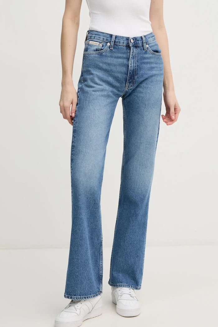 Džíny Calvin Klein Jeans Planet friendly modrá J20J224525