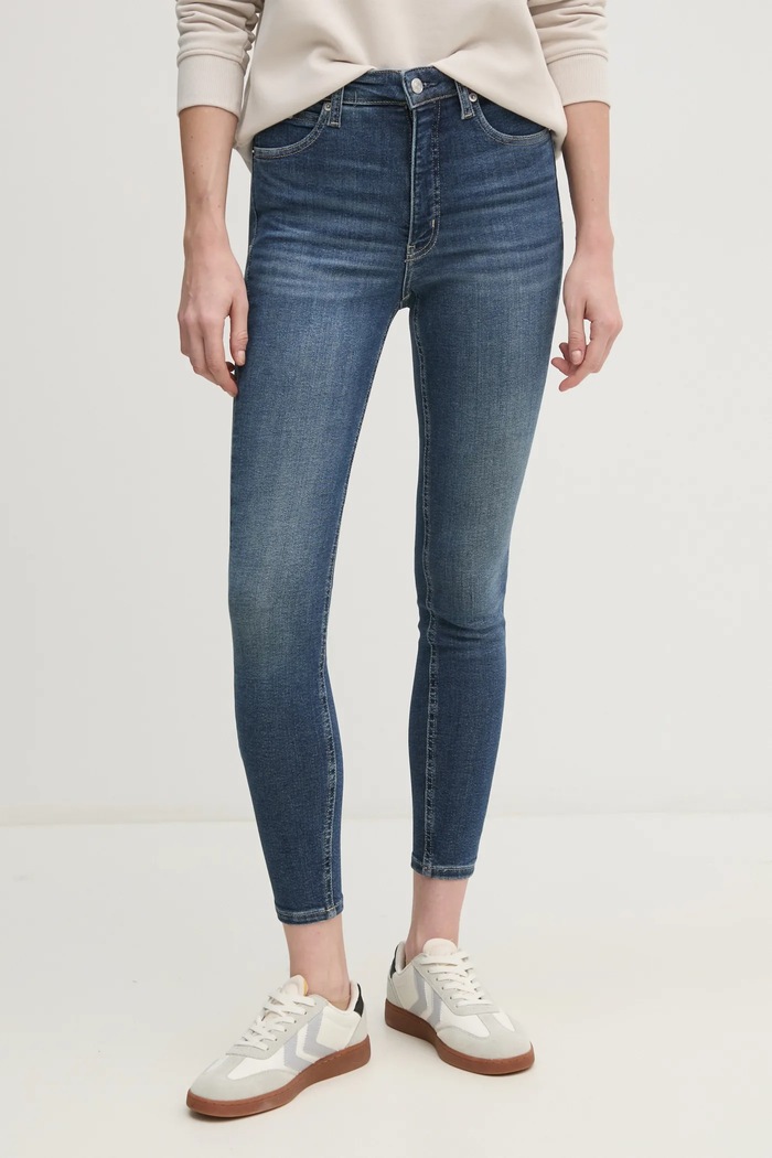 Rifle Calvin Klein Jeans Planet friendly modrá J20J224994