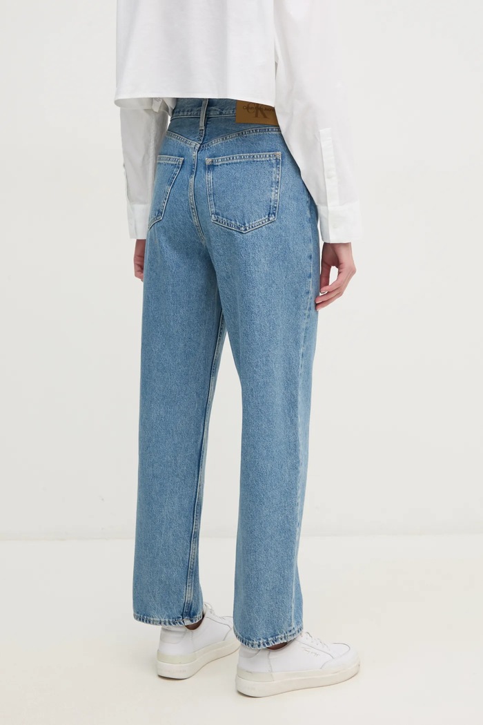 Oblečenie Rifle Calvin Klein Jeans J20J225005 modrá