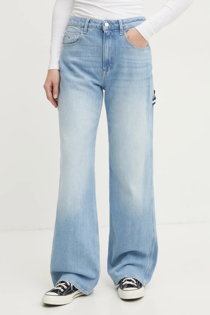 Traperice Tommy Jeans visoki plava DW0DW19572