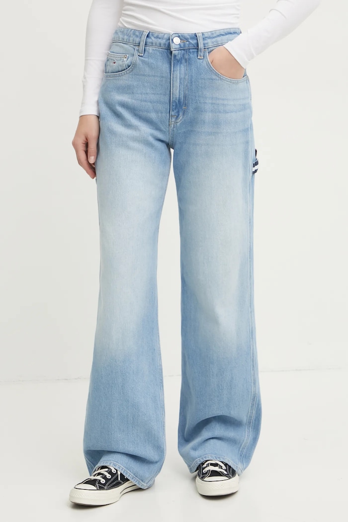 Traperice Tommy Jeans visoki plava DW0DW19572