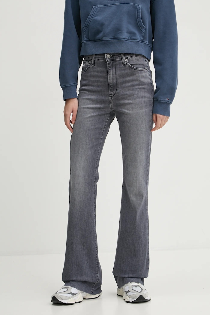 Džíny Tommy Jeans Planet friendly šedá DW0DW19574