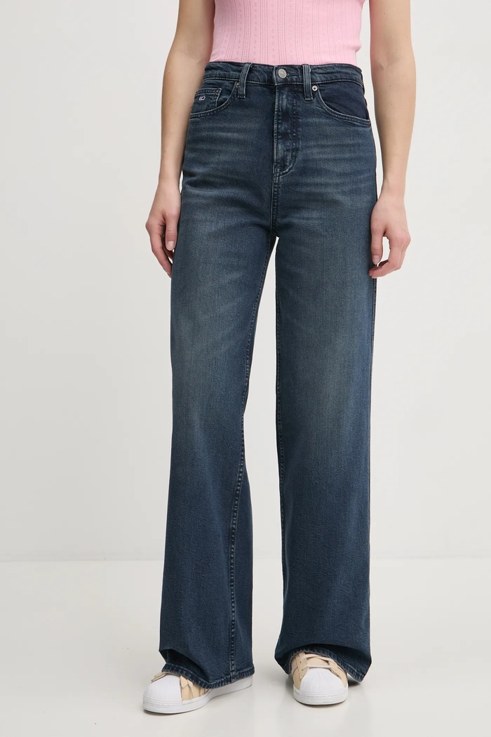 Traperice Tommy Jeans visoki mornarsko plava DW0DW19583
