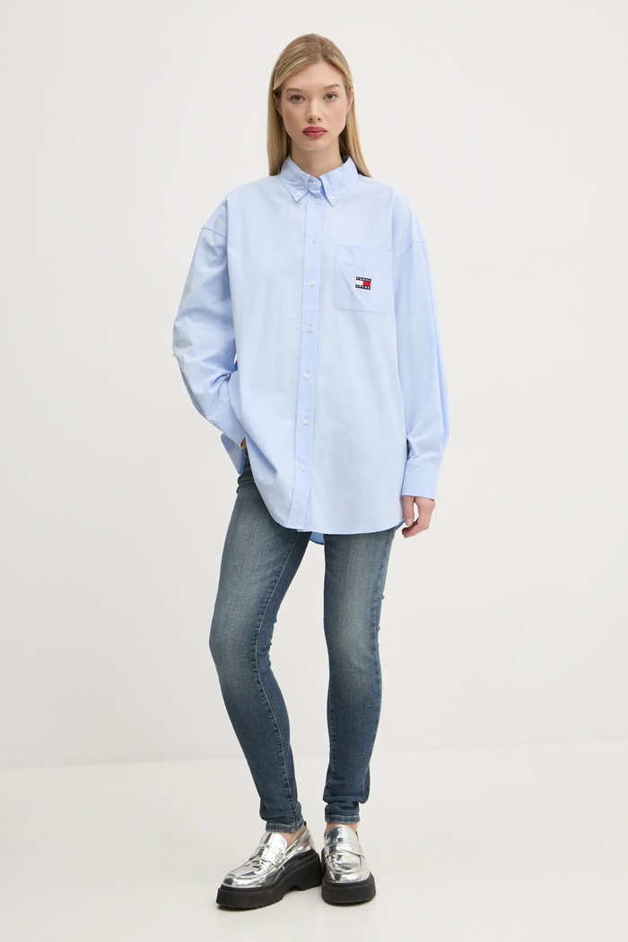 Tommy Jeans Jeansy DW0DW19587 niebieski SS25