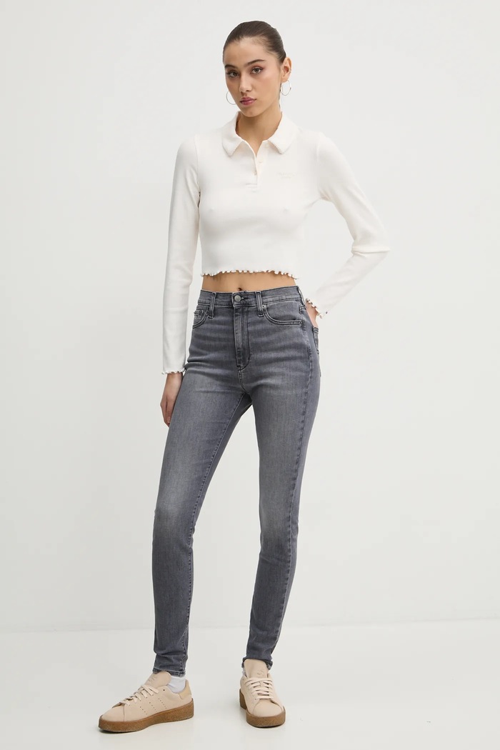 Tommy Jeans jeansy DW0DW19590 szary SS25