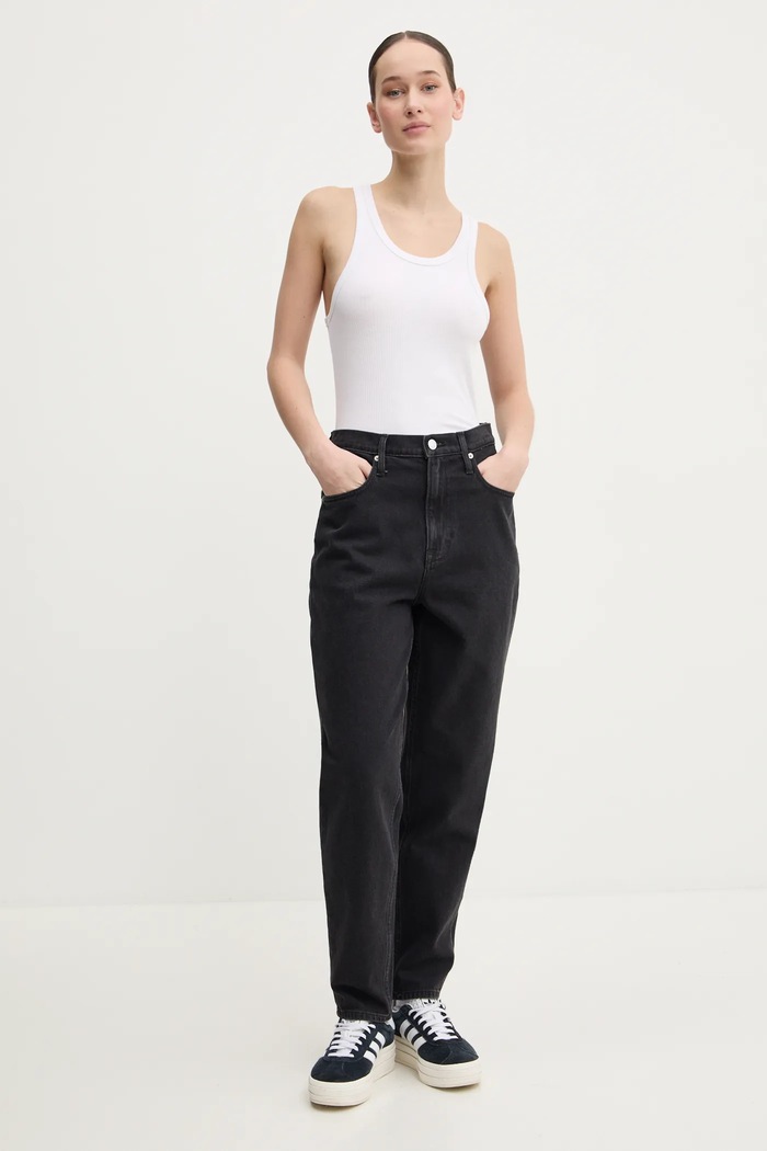 Tommy Jeans jeansy DW0DW20369 czarny SS25