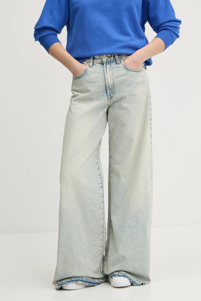 Τζιν παντελόνι Tommy Jeans τιρκουάζ DW0DW21254
