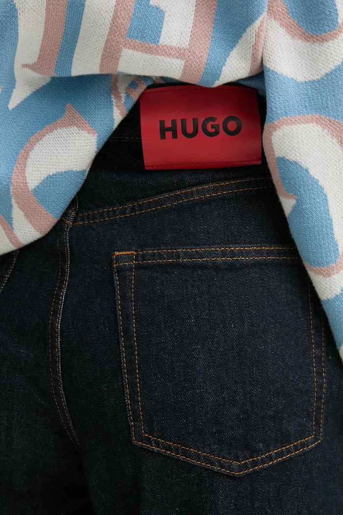 Džíny HUGO HUGO 50530315 námořnická modř