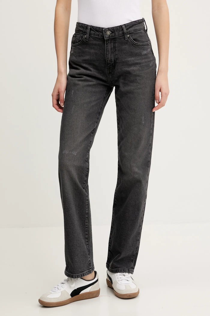 Guess Jeans jeansy Planet friendly czarny W5RA98.D5M72
