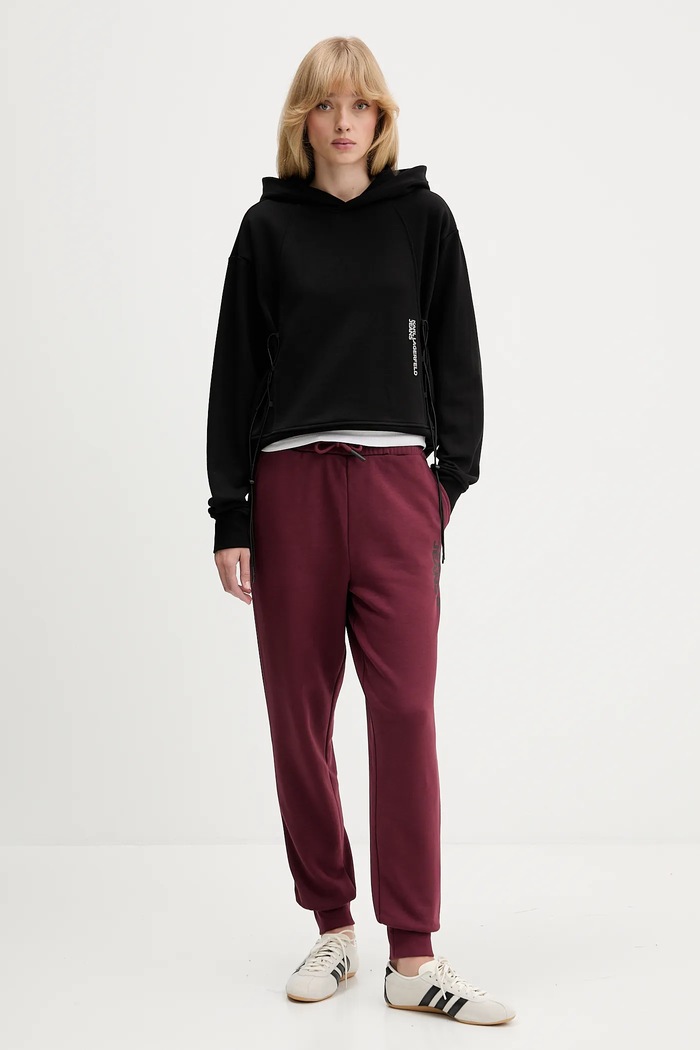 Tepláky Karl Lagerfeld Jeans A1W10058 burgundské SS26