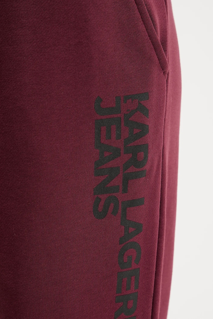 Tepláky Karl Lagerfeld Jeans burgundské A1W10058