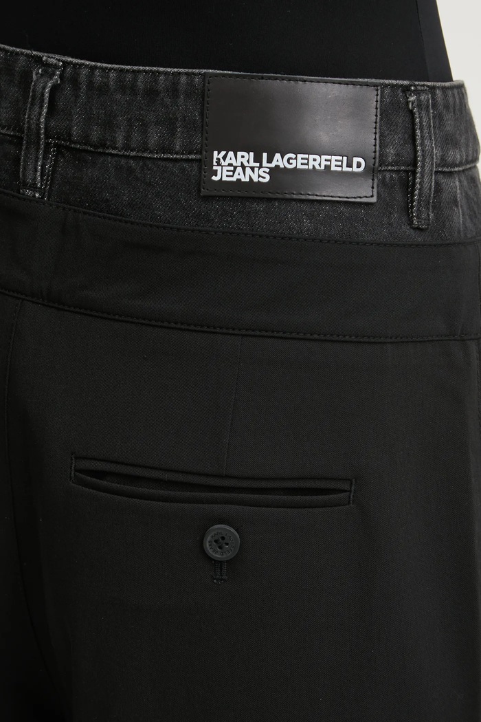 Nohavice Karl Lagerfeld Jeans čierna A1W10061