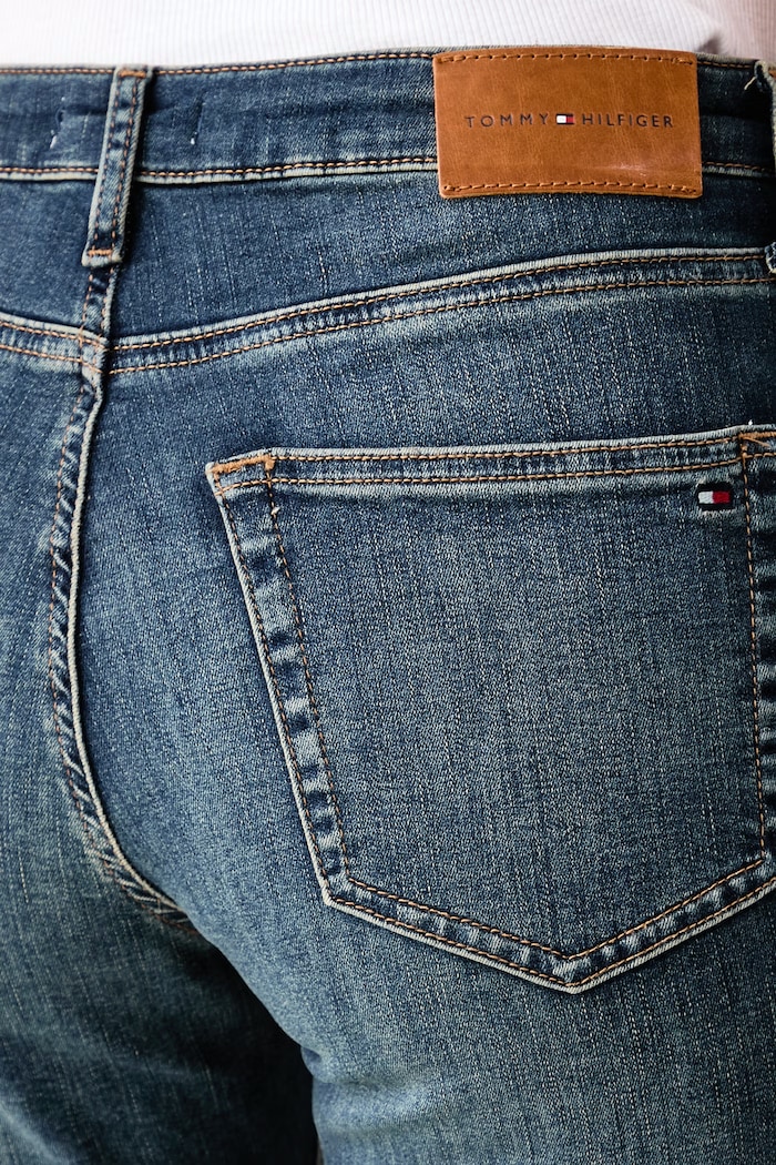 Rifle skinny dámske Tommy Hilfiger WW0WW45010 modrá