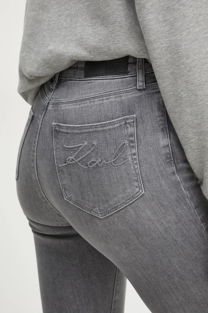 Karl Lagerfeld jeansy szary A1W10077