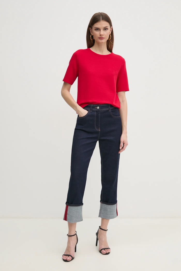 Twinset jeansy 251AP2352 granatowy SS25