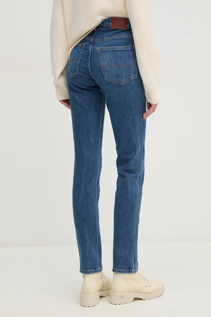 Дрехи Дънки Pepe Jeans SLIM JEANS UHW BETTY PL204590EE3 син