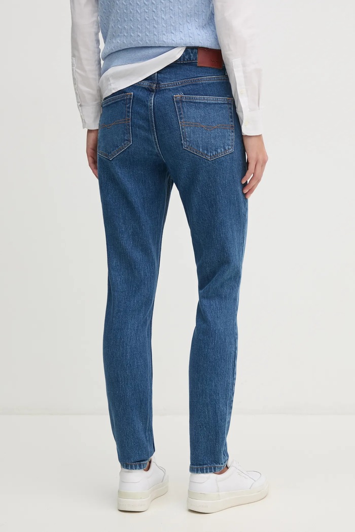 Îmbrăcăminte Pepe Jeans jeansi TAPERED JEANS HW VIOLET PL204591EE3 albastru