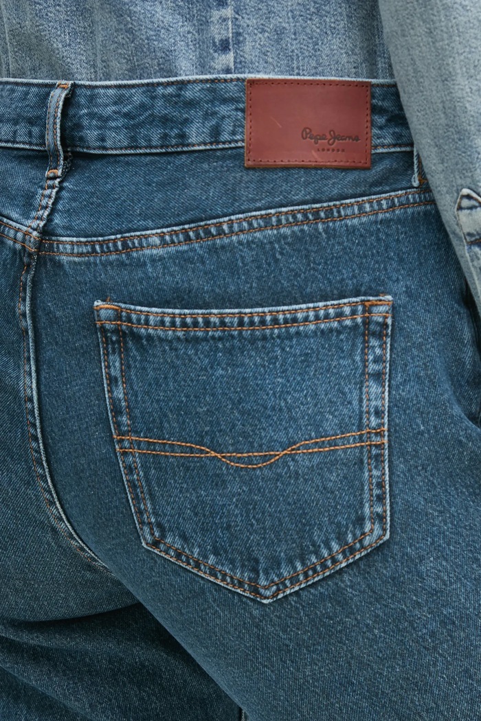 Τζιν παντελόνι Pepe Jeans TAPERED JEANS HW VIOLET σκούρο μπλε PL204591EF2