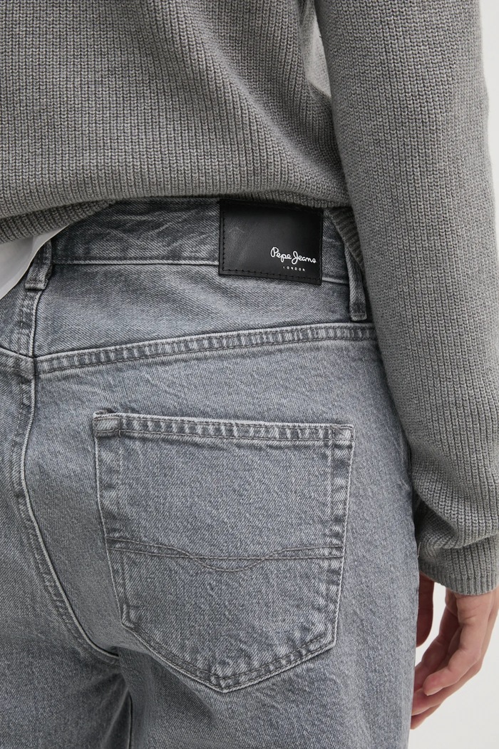 Pepe Jeans jeansy TAPERED JEANS HW VIOLET szary PL204591UN0