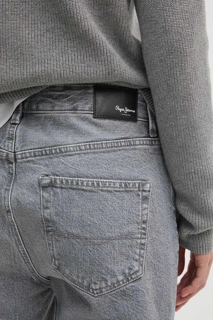 Pepe Jeans jeansy TAPERED JEANS HW VIOLET szary PL204591UN0