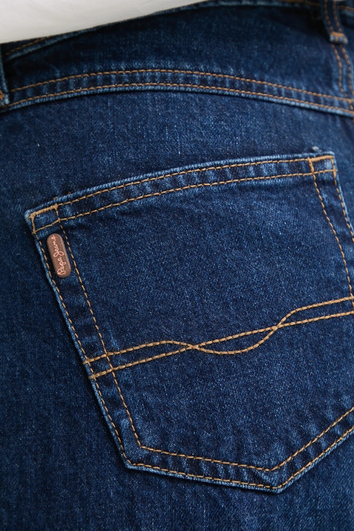 Bombažne kavbojke Pepe Jeans FLARE HW WILLA mornarsko modra PL204734EF1