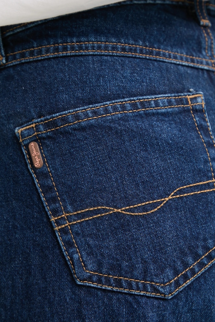 Bombažne kavbojke Pepe Jeans FLARE HW WILLA mornarsko modra PL204734EF1