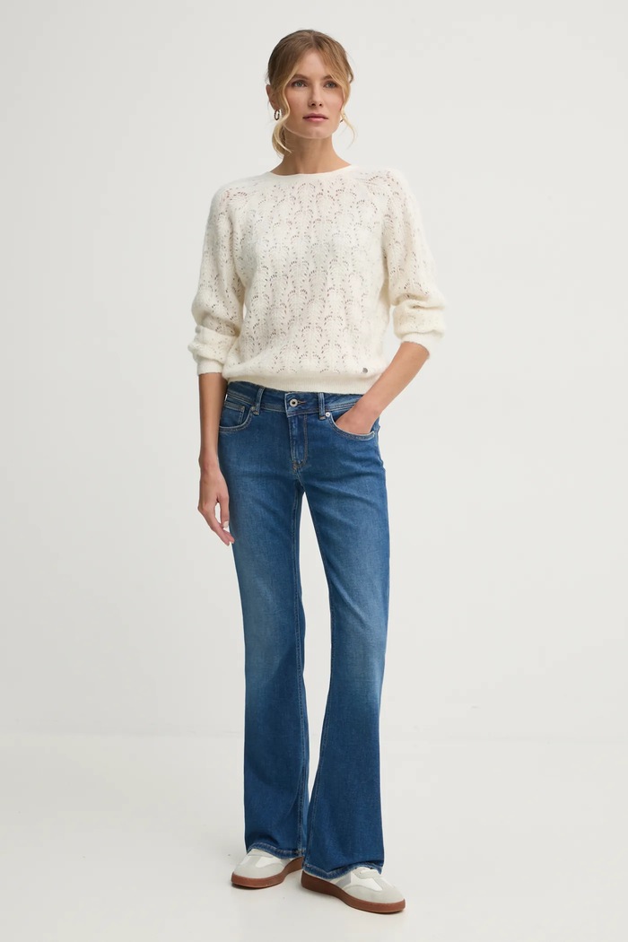 Rifle Pepe Jeans FLARE LW PIMLICO PL204736IA0 tmavomodrá SS25