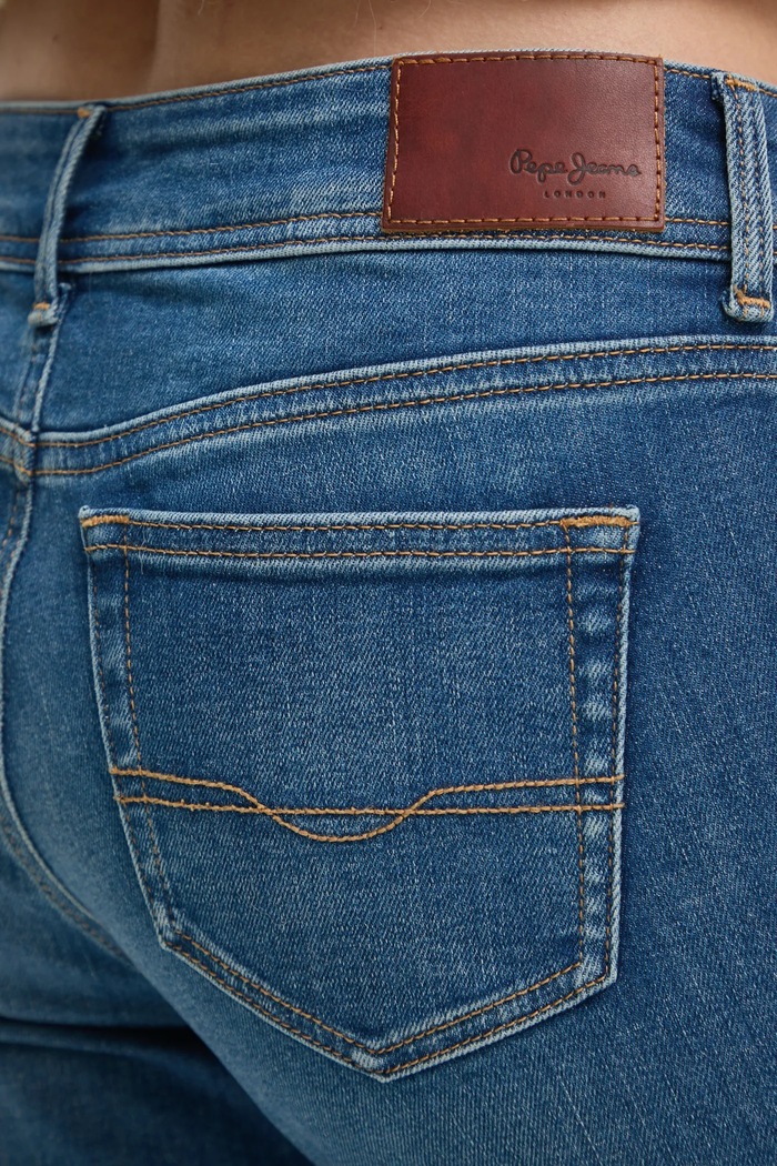 Rifle Pepe Jeans FLARE LW PIMLICO tmavomodrá PL204736IA0