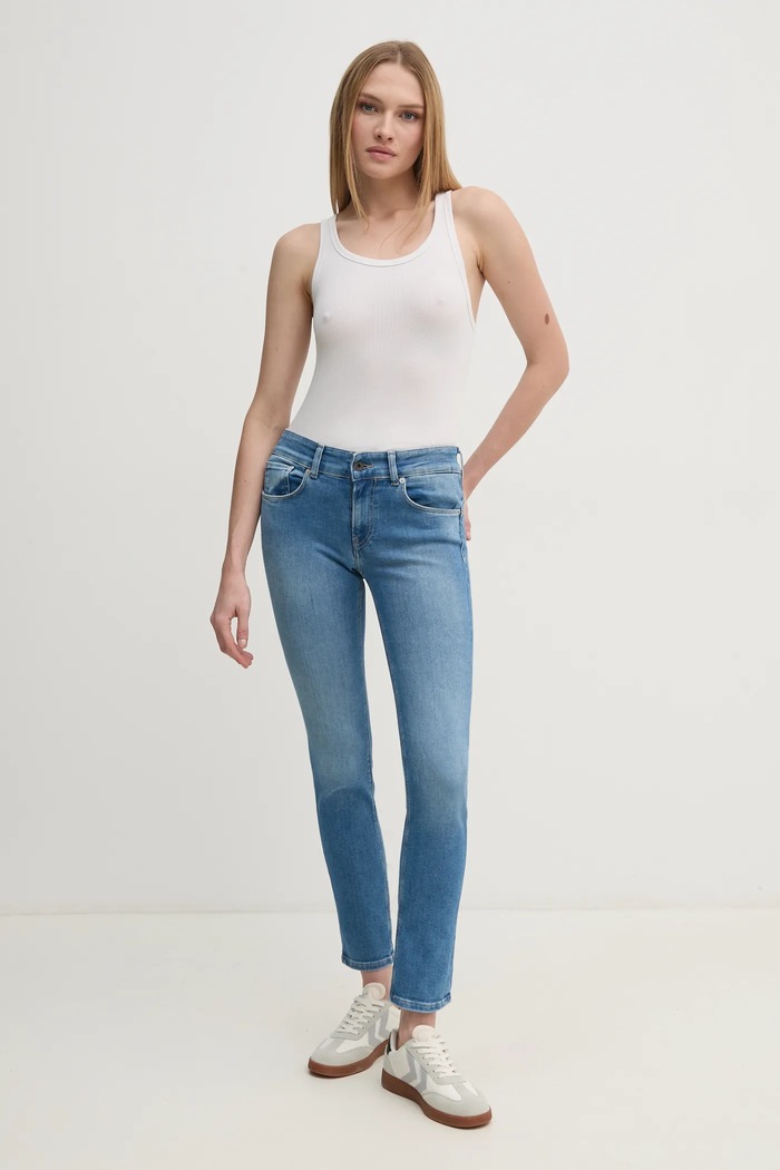 Rifle Pepe Jeans SLIM JEANS LW NEW BROOKE PL204737NC2 modrá SS25