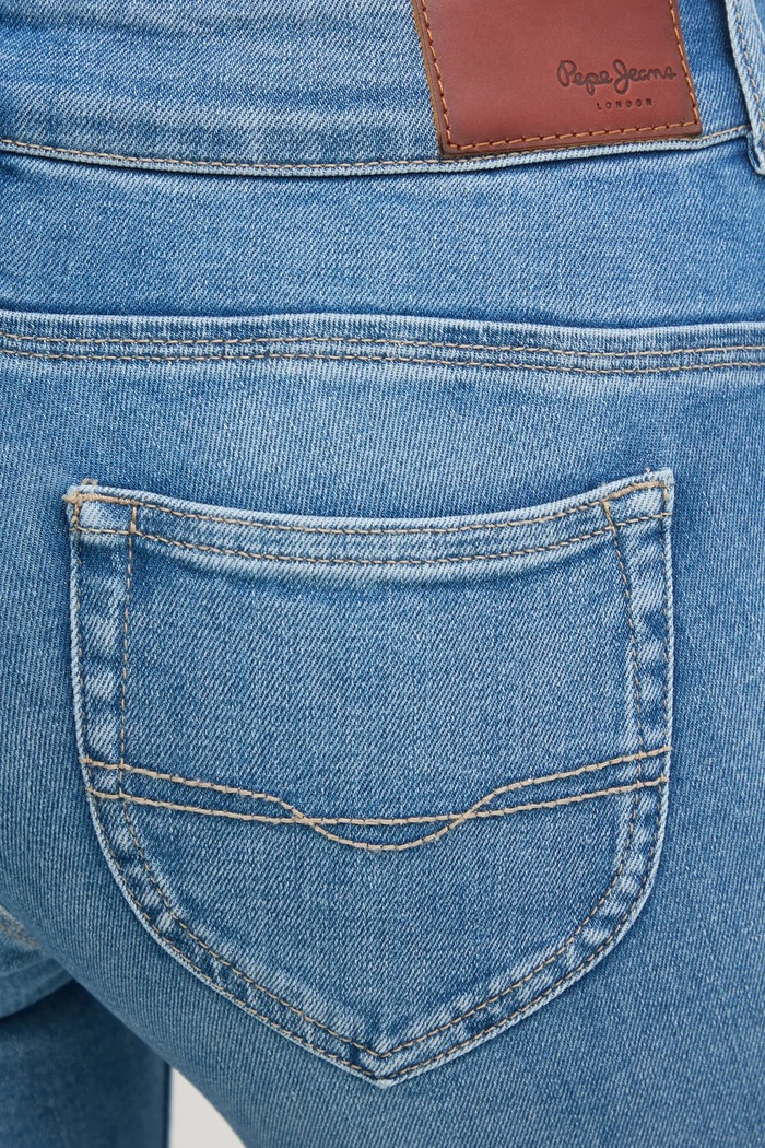 Rifle Pepe Jeans SLIM JEANS LW NEW BROOKE modrá PL204737NC2