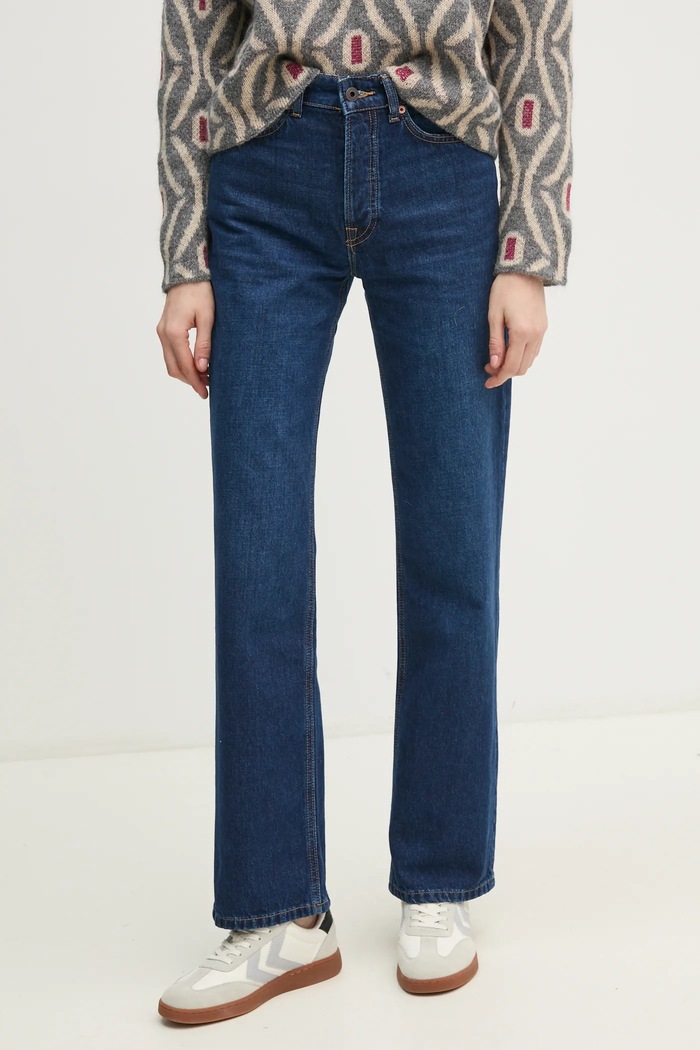 Pepe Jeans farmer STRAIGHT JEANS HW ROBYN Planet friendly sötétkék PL204901EF1