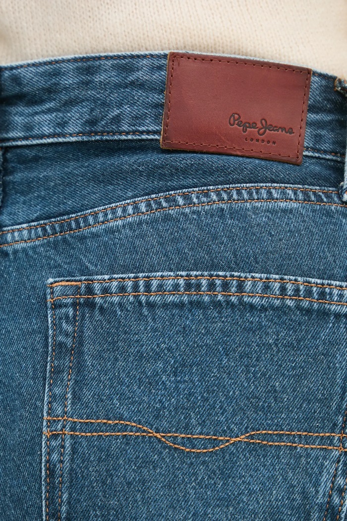 Pepe Jeans jeansi STRAIGHT JEANS HW ROBYN bleumarin PL204901EF2