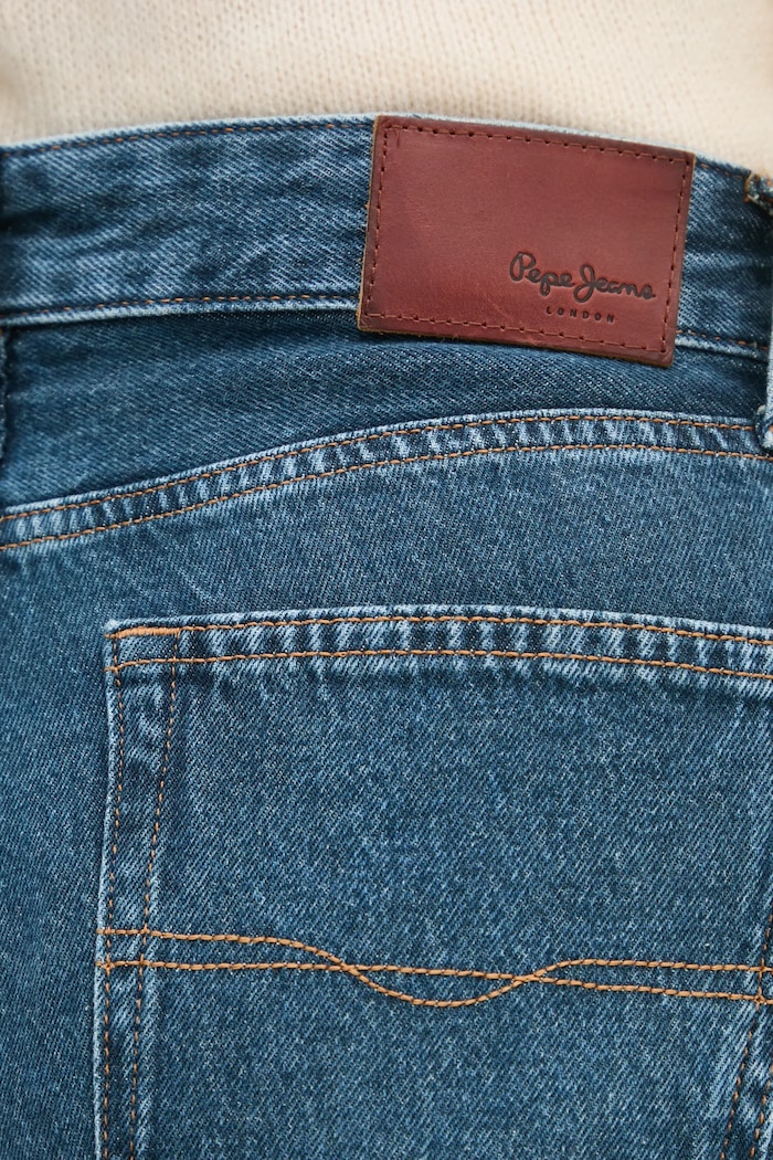Pepe Jeans jeansi STRAIGHT JEANS HW ROBYN bleumarin PL204901EF2