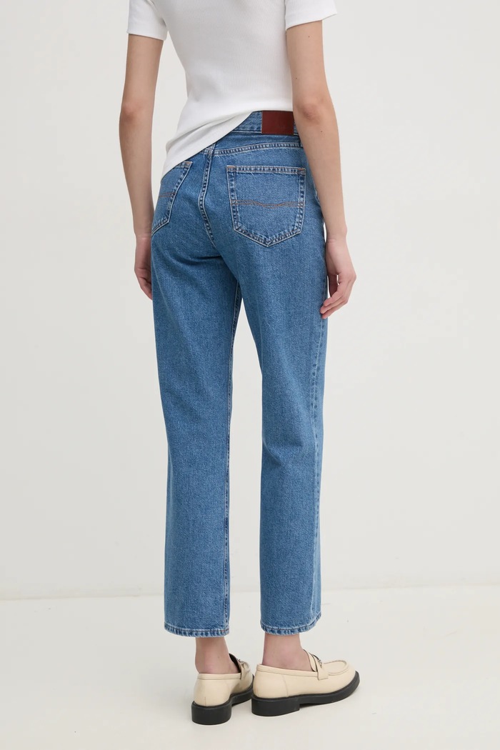 Odjeća Traperice Pepe Jeans STRAIGHT JEANS HW ROBYN PL204901IB7 plava
