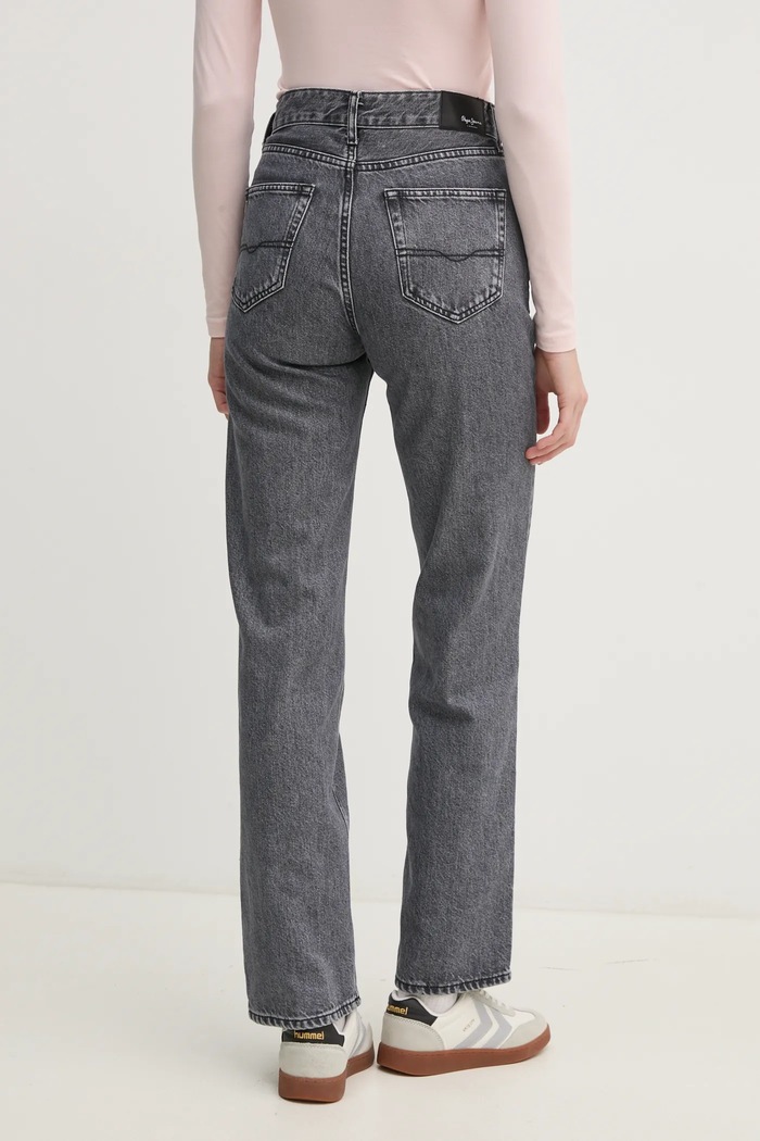 Oblečení Džíny Pepe Jeans STRAIGHT JEANS HW ROBYN PL204901UM0 šedá