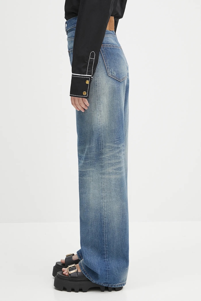 Τζιν παντελόνι MM6 Maison Margiela S52LA0243 μπλε SS25