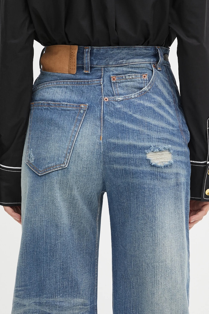Τζιν παντελόνι MM6 Maison Margiela μπλε S52LA0243