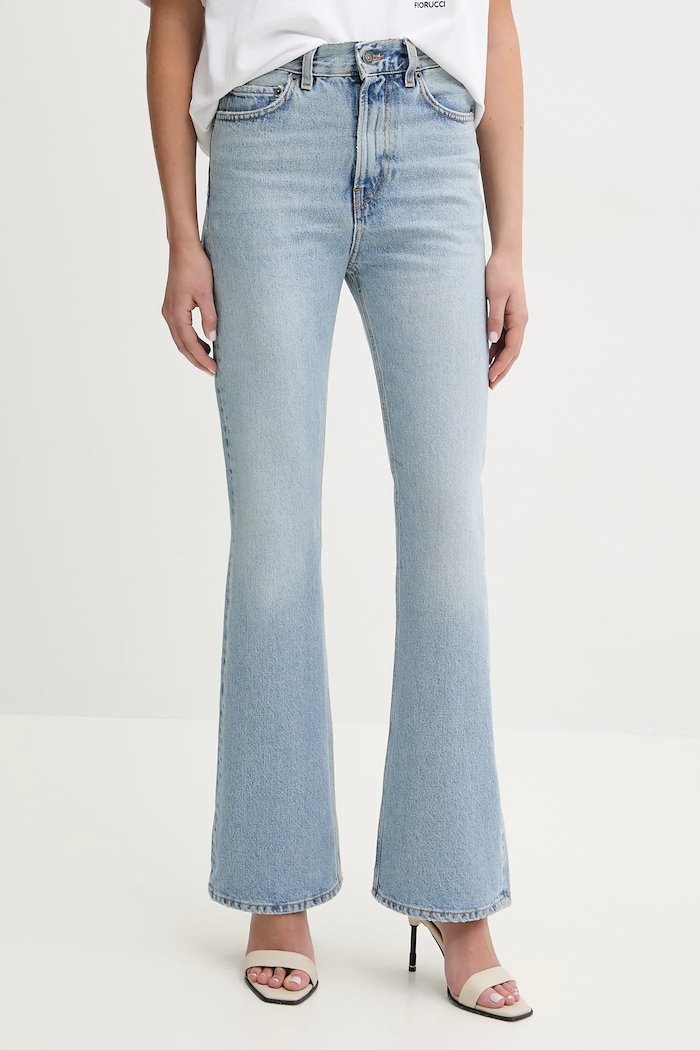 Rifle Fiorucci Faded Heart Pocket Flared Jeans modrá U02SPDJE075DN01DN01