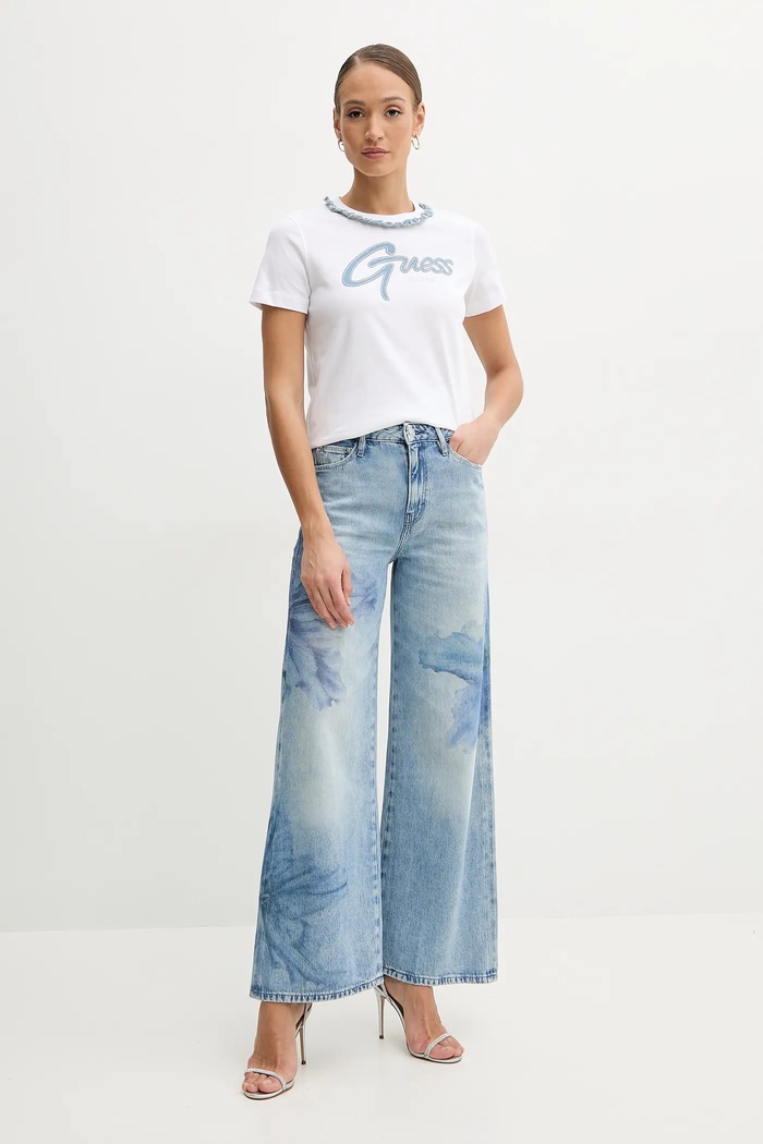 Guess jeansy BELLFLOWER W5RA82.D5LG2 niebieski SS25