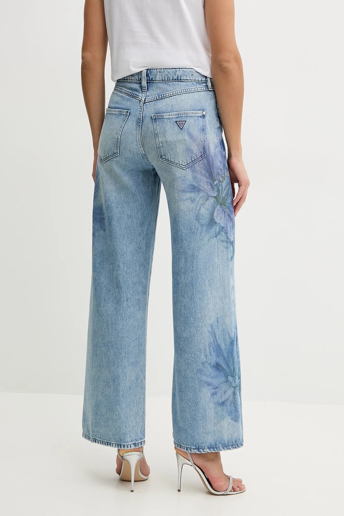 Odzież Guess jeansy BELLFLOWER W5RA82.D5LG2 niebieski
