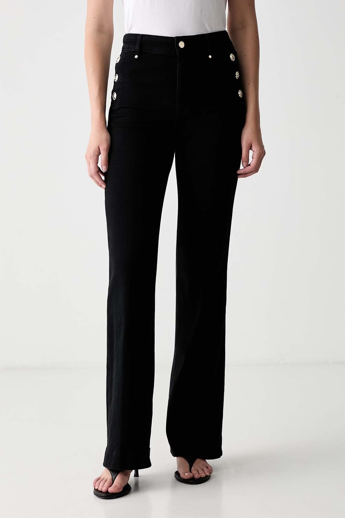 Guess jeansy regular damskie NEW FAYE czarny W5RA0P.D4PZ1