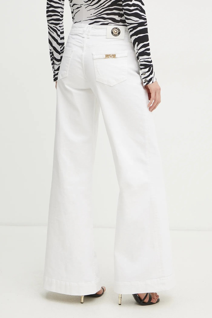 Odzież Versace Jeans Couture jeansy 78HAB561.CEWR1 biały