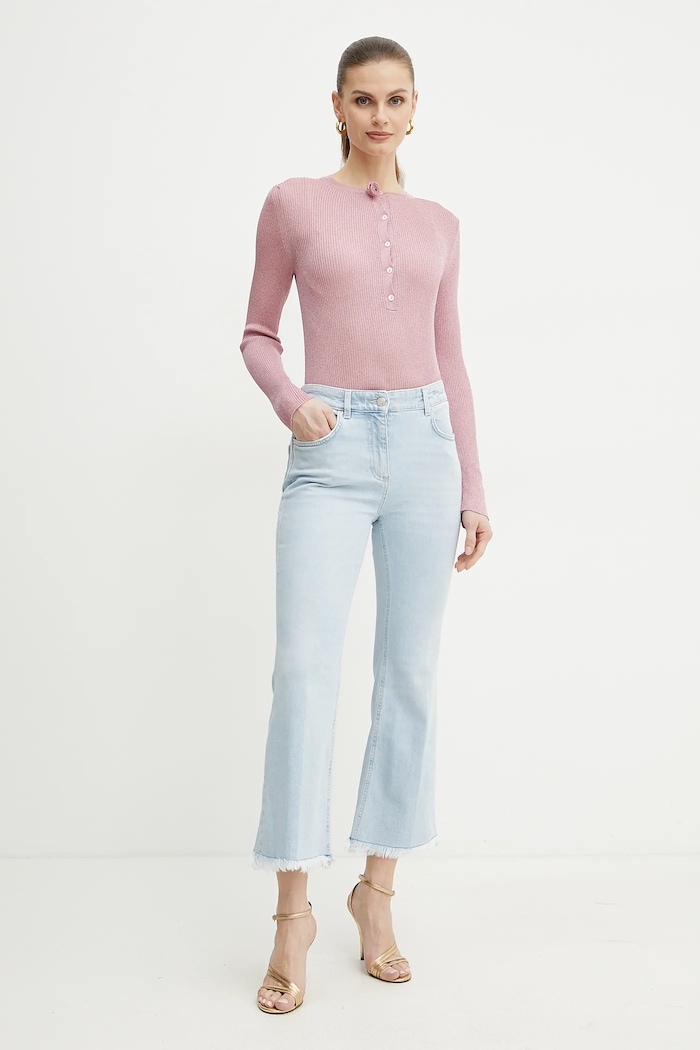 Marella jeansi FCROP 2513181114 albastru SS25