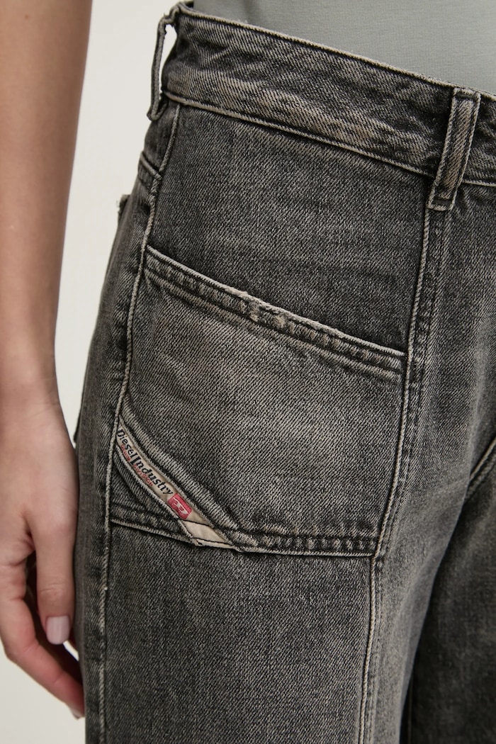 Džíny Diesel D-AKII L.32 TROUSERS šedá A12808.007Z2