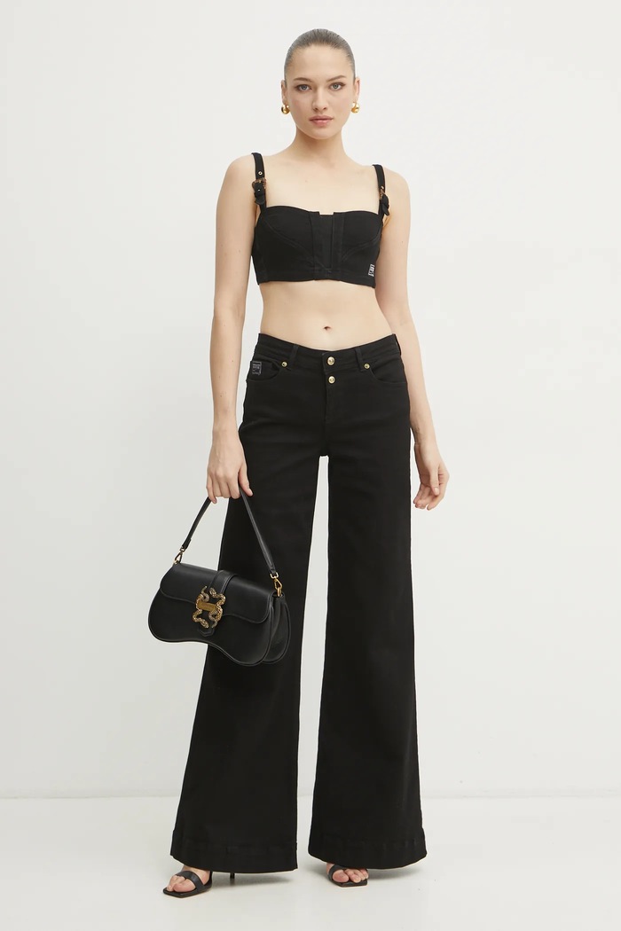 Versace Jeans Couture jeansy 78HAB561.CDW00 czarny SS25