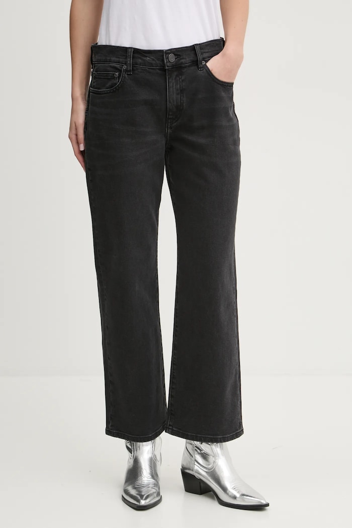 Дънки PURPLE BRAND SLIM CROP черен D1001.CRBL224
