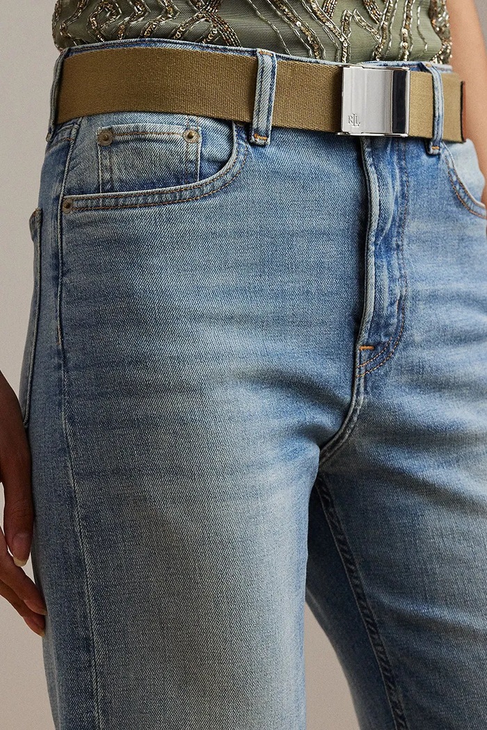 Lauren Ralph Lauren jeansy 200979253 niebieski